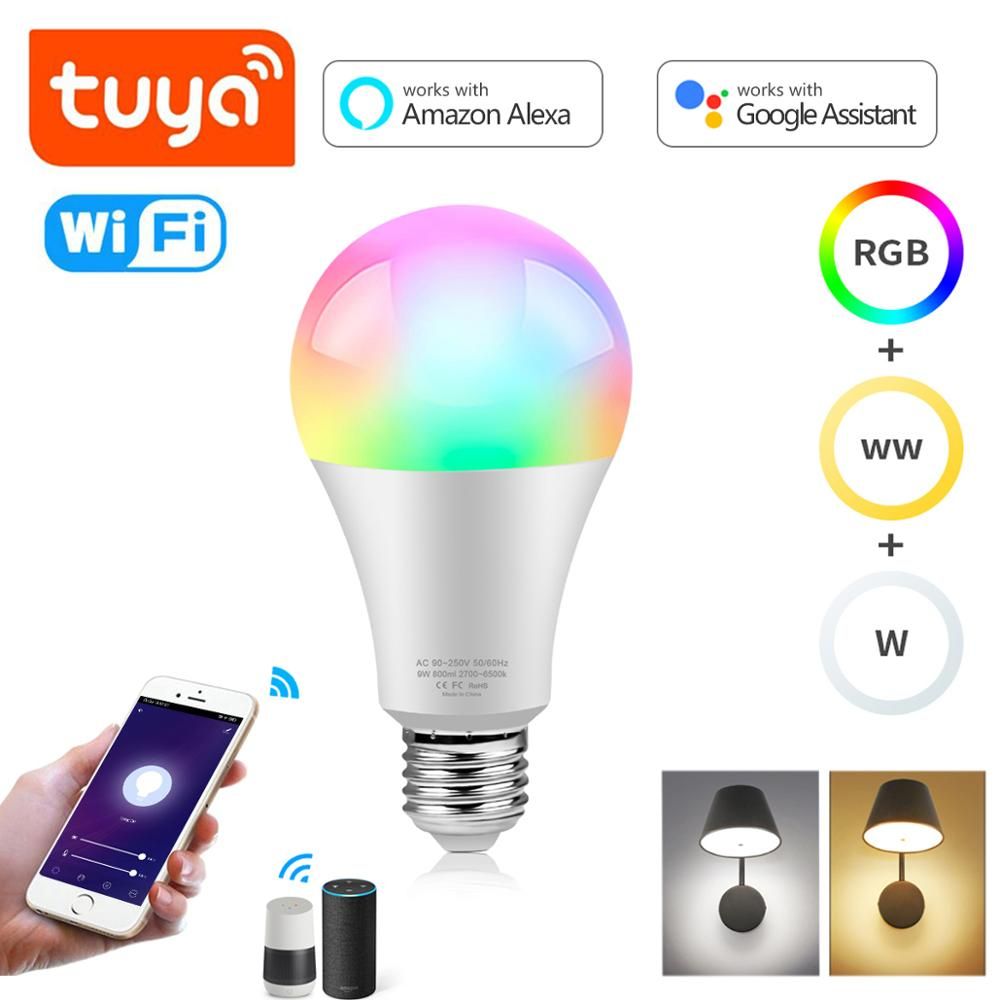 Led Lights For Bedroom Table Lamp RGBW Tuya Smart Life WiFi