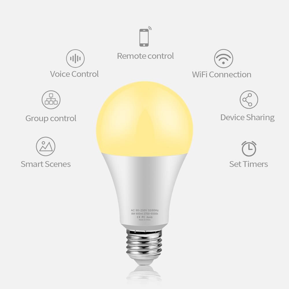 Led Lights For Bedroom Table Lamp RGBW Tuya Smart Life WiFi
