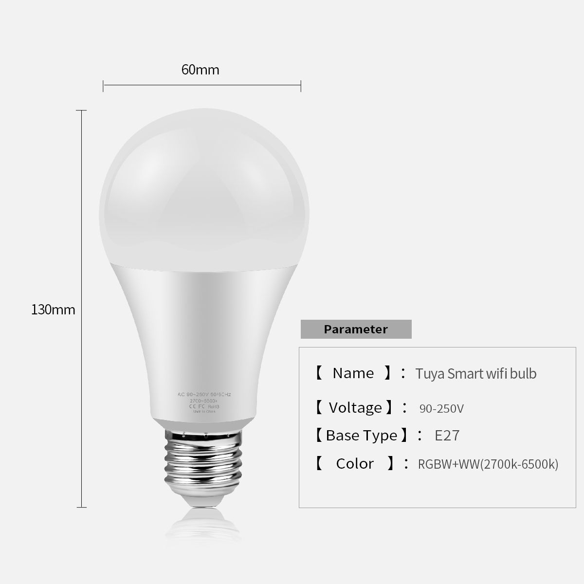 Led Lights For Bedroom Table Lamp RGBW Tuya Smart Life WiFi