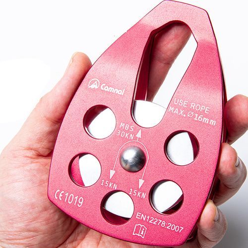 Climbing Pulley Rescuing Hauling Rigging Pulleys Micro Pulley Red