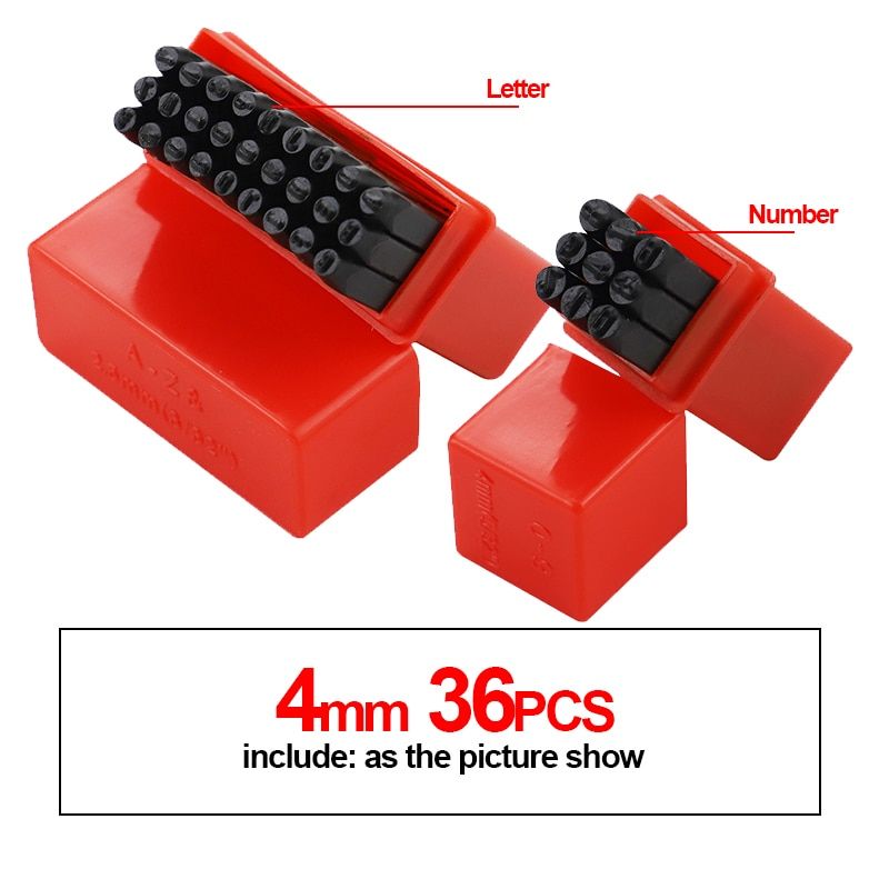 Steel Die Metal Stamping Kit Punch Tool Number Letter Alphabet Stamps Tools DIY Jewelry Gold Silver Metal Leather LOGO Stamp