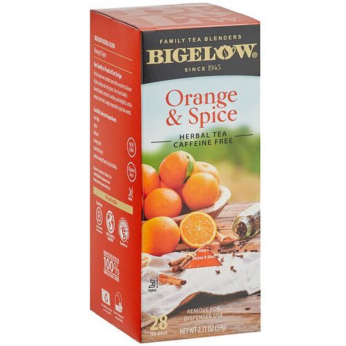 Orange & Spice Herbal Tea Bags - 28/Box
