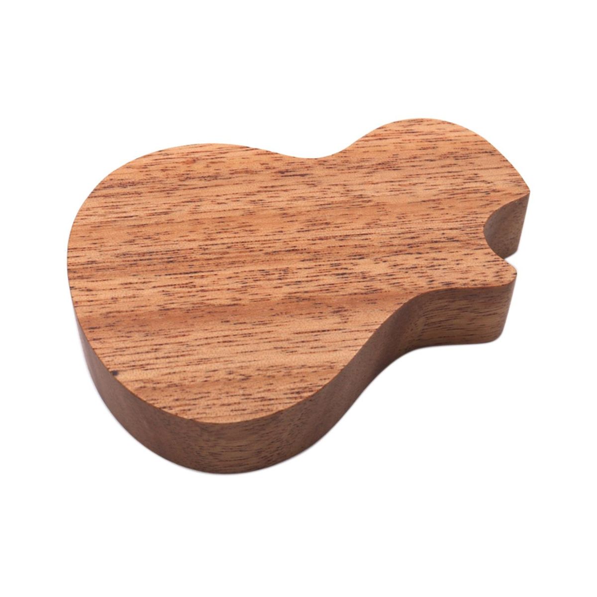 Delicate Wooden Guitar Pick Set Plectrum Storage Holder Case Box with 2pcs Guitar Picks Wood