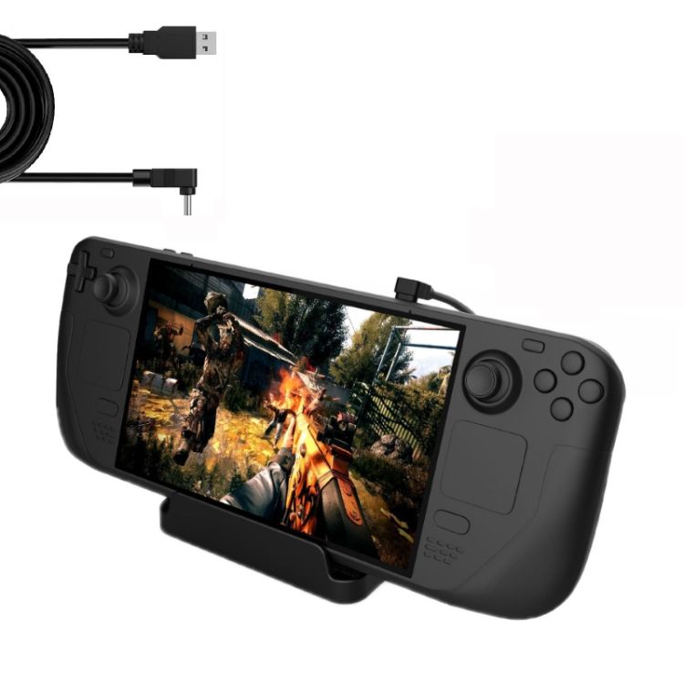 PGTECH For Steam Deck Console Holder With Charging Cable PGTECH Holder