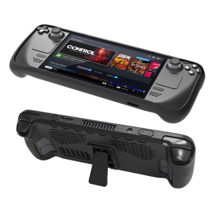 JYS For Steam Deck Handheld Case + Touchpad Button Sticker TPU Case + Touchpad Button Sticker
