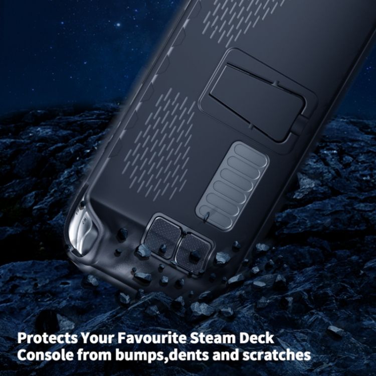 JYS For Steam Deck Handheld Case + Touchpad Button Sticker TPU Case + Touchpad Button Sticker