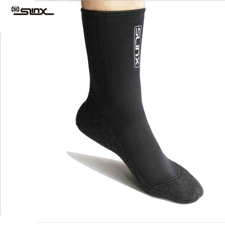 Diving Socks Cold-Proof 3mm Slinx Super Elastic Non-Slip Diving Flippers Wear-Resistant Ankle Support Foot Sock plus-Sized Diving Socks