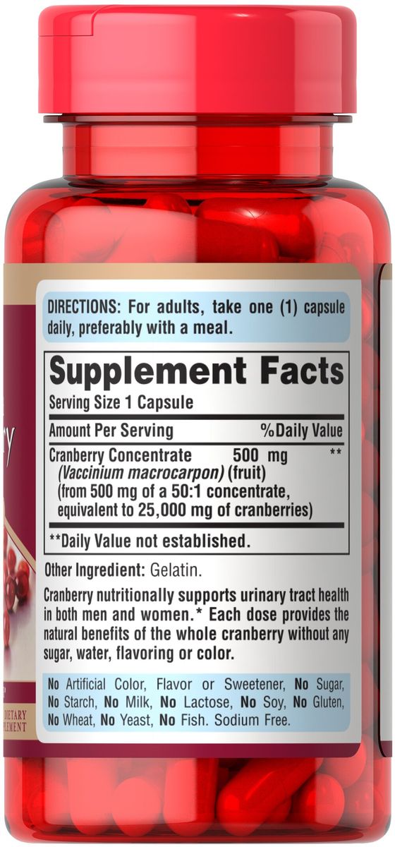 Cranberry Fruit Concentrate One A Day 25000mg ( New Pack 500mg )