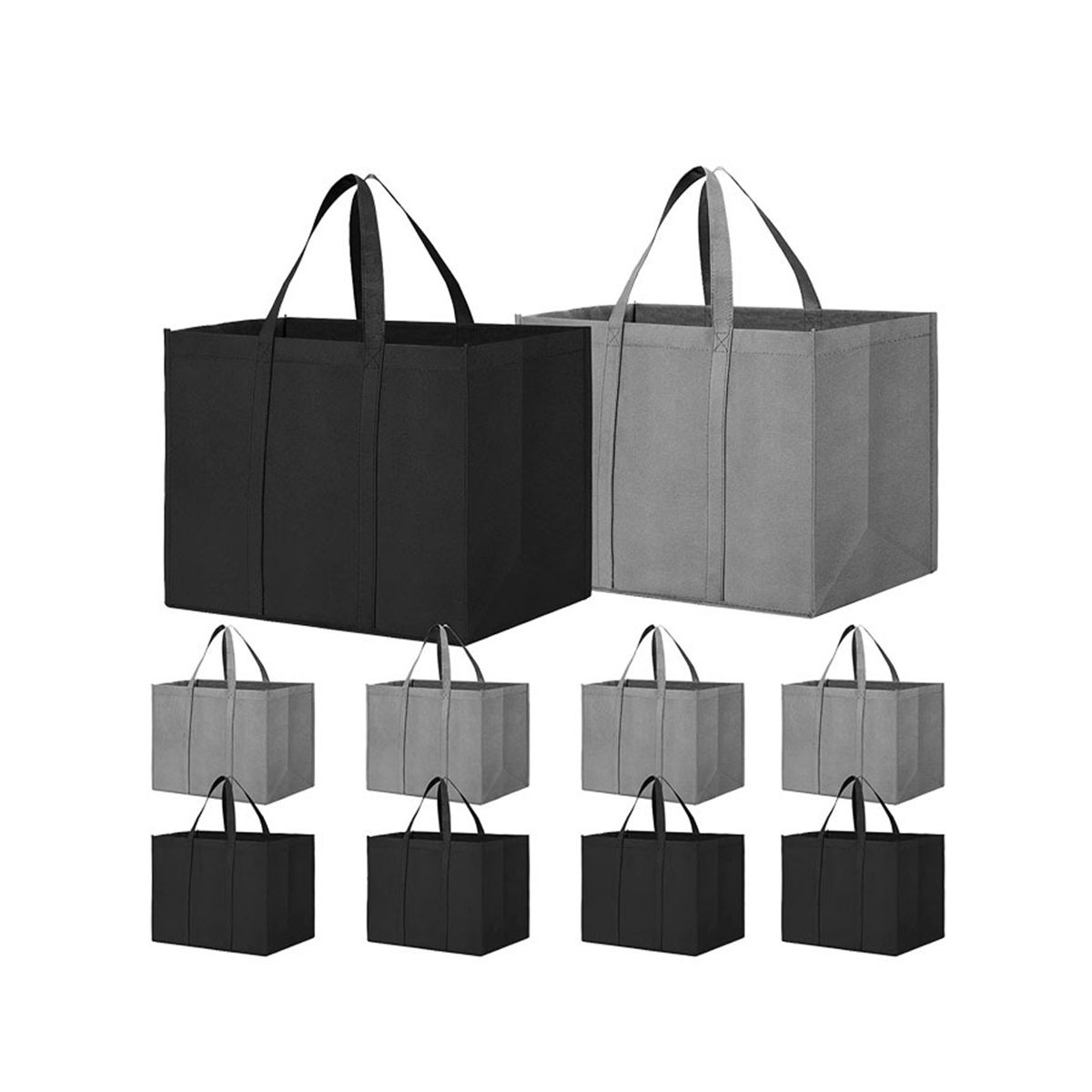 Reusable Grocery Bags 10 Pack, 35L Reusable Shop