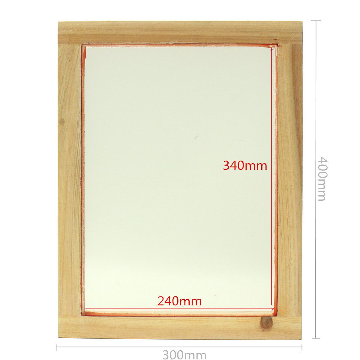 Screen Printing Print Kit A4 Wood Frame 32T/43T/55T/77T Mesh Count - Screenprinting Printing Press Screens Frame A432T