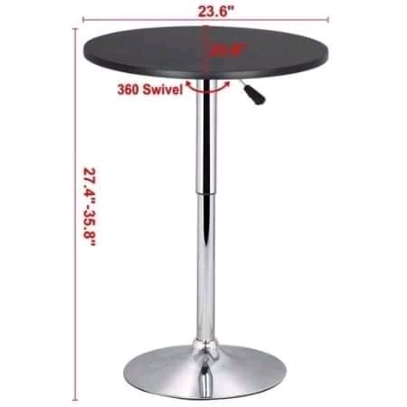 Height Adjustable Rotating Dinning Table