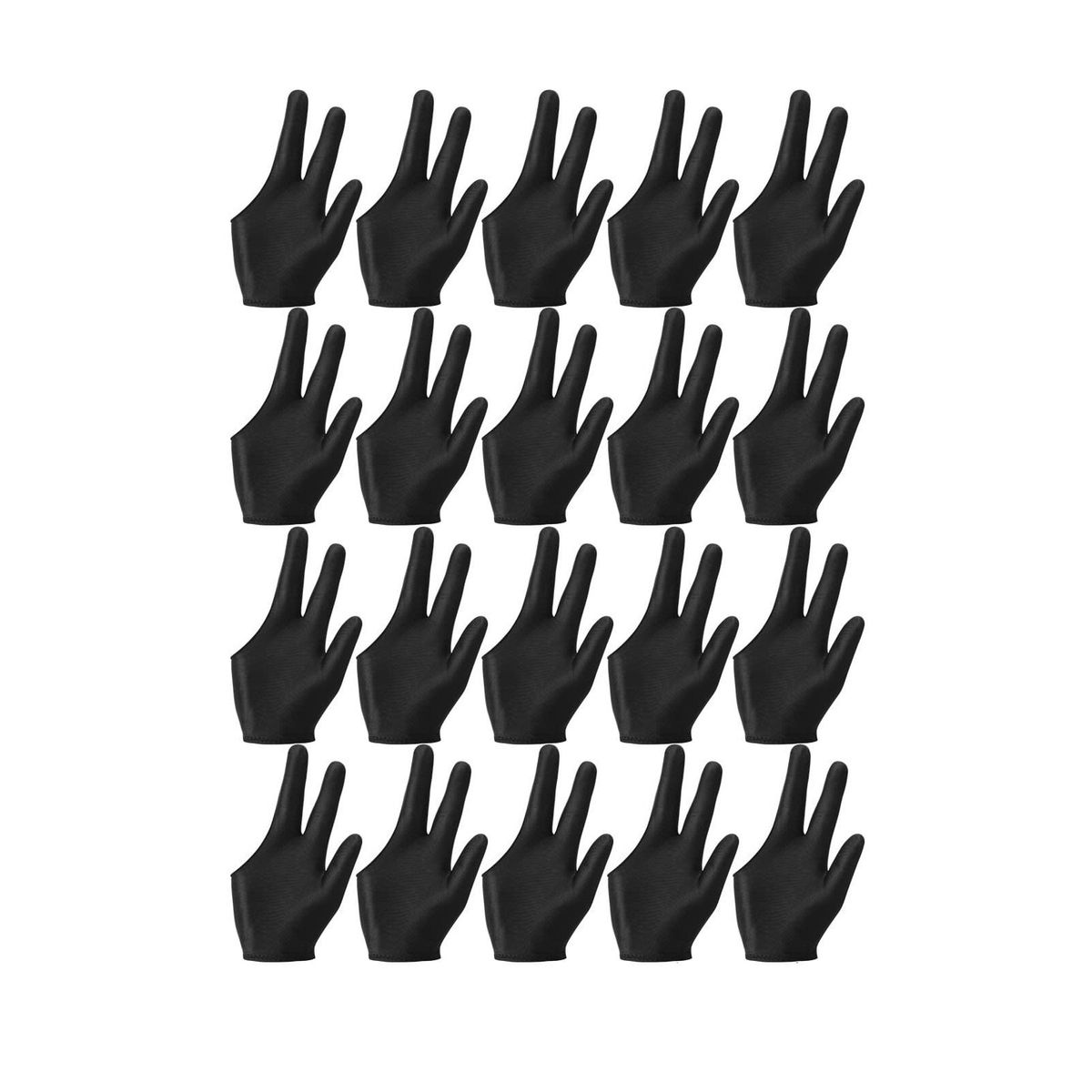 20Pcs Breathable Billiard Gloves Snooker Left Right Hand
