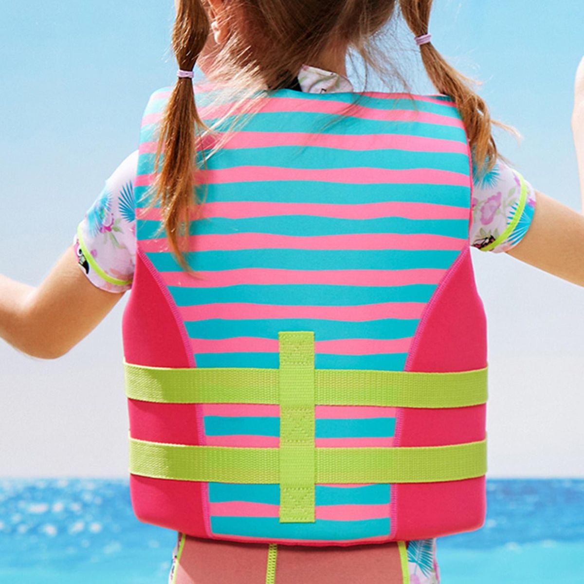 Kids Swim Vest Swim Trainer  Float Pink S
