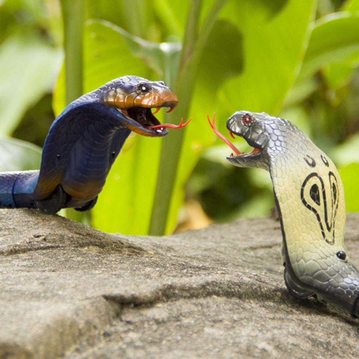 Infrared Remote Control RC Rattlesnake Snake Animal Trick Terrifying Toy Gift Blue Purple
