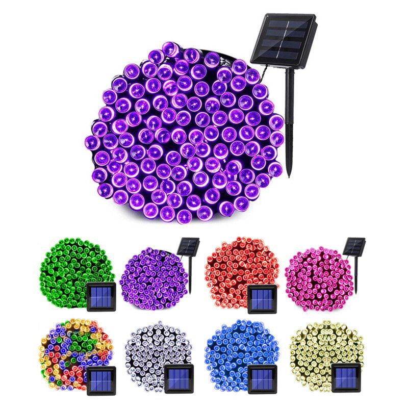 200 Christmas Garland Led Fairy Light Outdoor Solar Powered