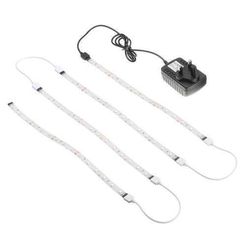 4 Pcs 300mm 5050 LED Strip Link Light Under Cabinet Kitchen Cupboard Lighting Set (Green)