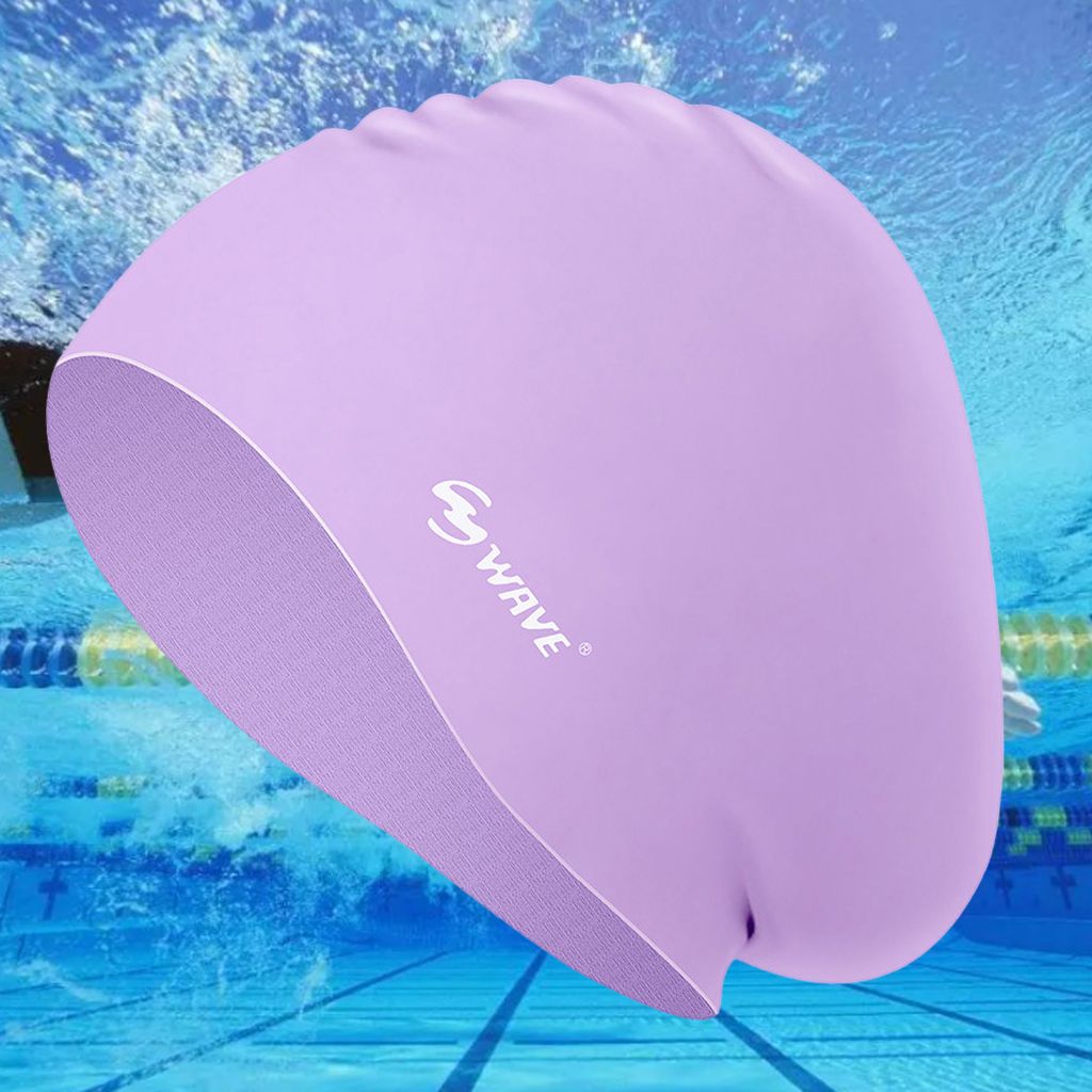 Silicone Long Hair Swim Hat High  19.5x26x1.2cm
