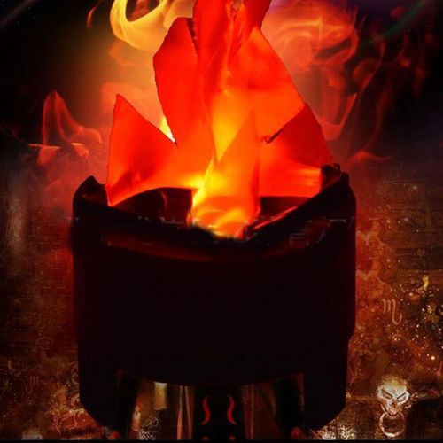 Mini Decor LED Artificial Silk Flame Glow Effect Party Table Light Lamp FZ#US