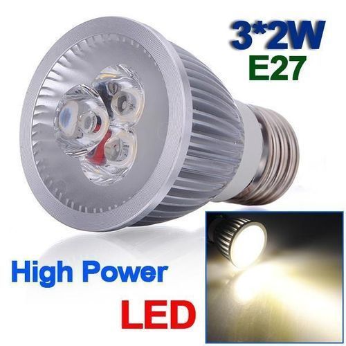E27 6W 3 LED Warm White High Power Energy Saving Spot Light Lamp Bulb 110-220V