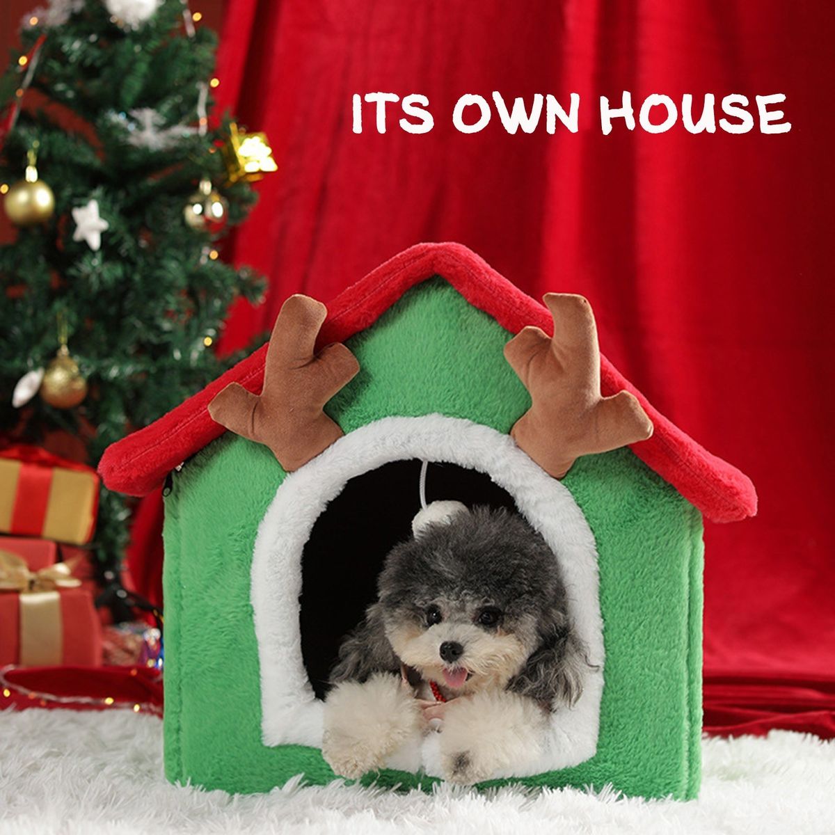Fodable Indoor Pet House,Cat Bed Removable And Washable