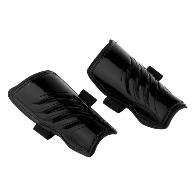 Pair Of Lightweight Shin Guards Comfortable To Wear For Soccer Black