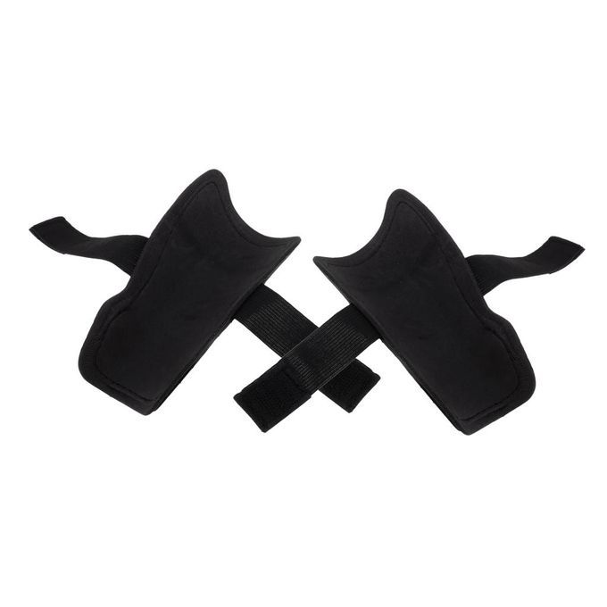 Pair Of Lightweight Shin Guards Comfortable To Wear For Soccer Black