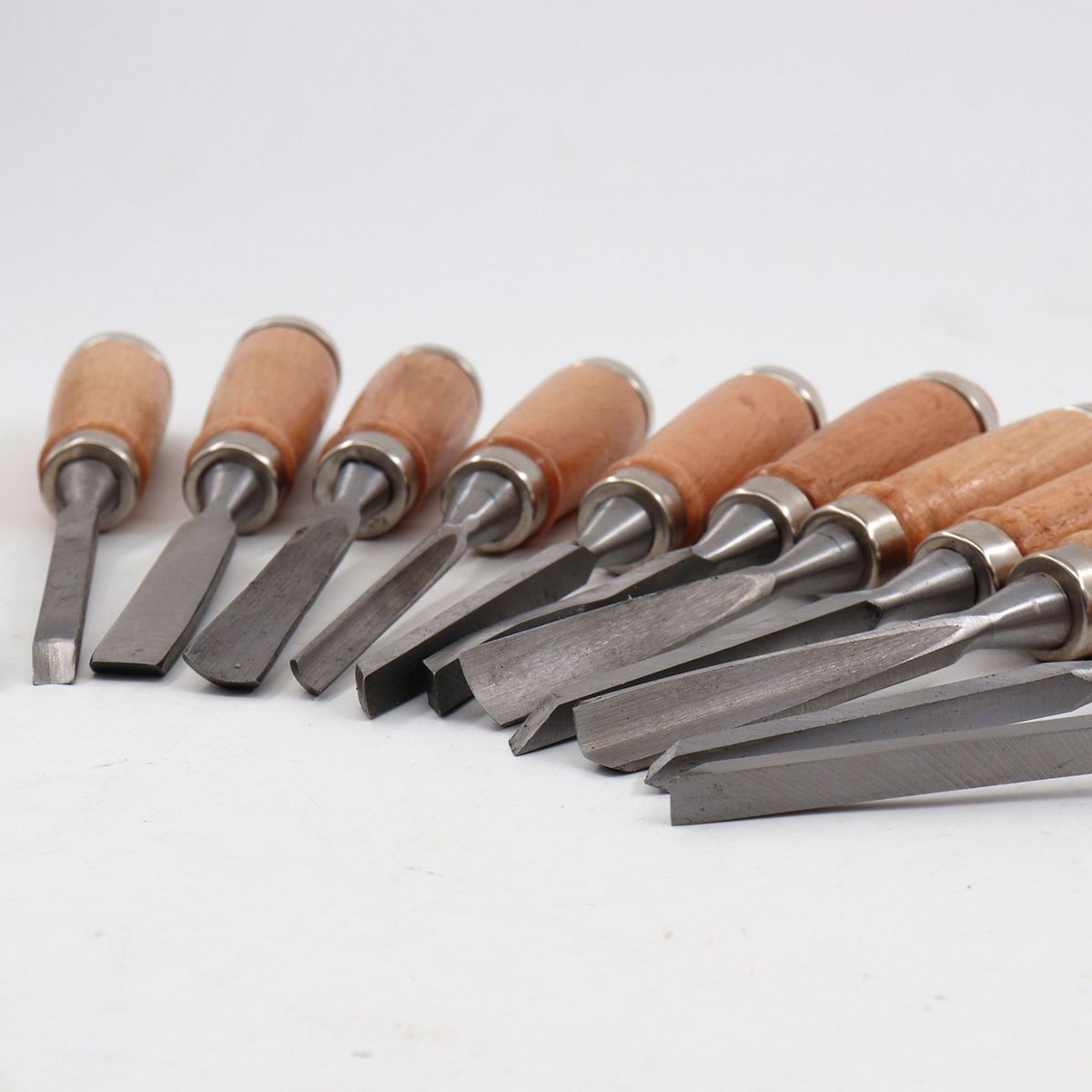 12PCS Wood Chisel Sets With Cases Professional Wood Carving