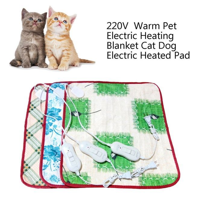 220V  Warm Pet Electric Heating Blanket Cat Dog Heated Pad Random