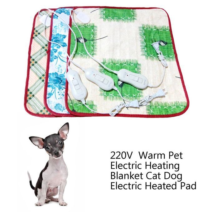 220V  Warm Pet Electric Heating Blanket Cat Dog Heated Pad Random