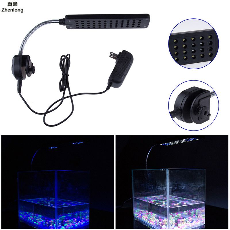 LED Fishbowl Aquarium Lightings DC12V 3W 48LED Aquarium