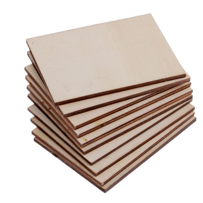 30x Shabby Chic Blank Wood Shapes Craft Wood Sign Plank Plaque