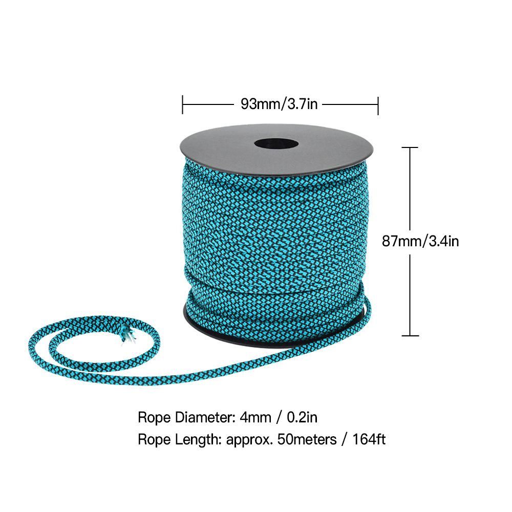 50meters Paracord Rope 440lb 7-strand Paracord Cord for Camping Hiking Survival