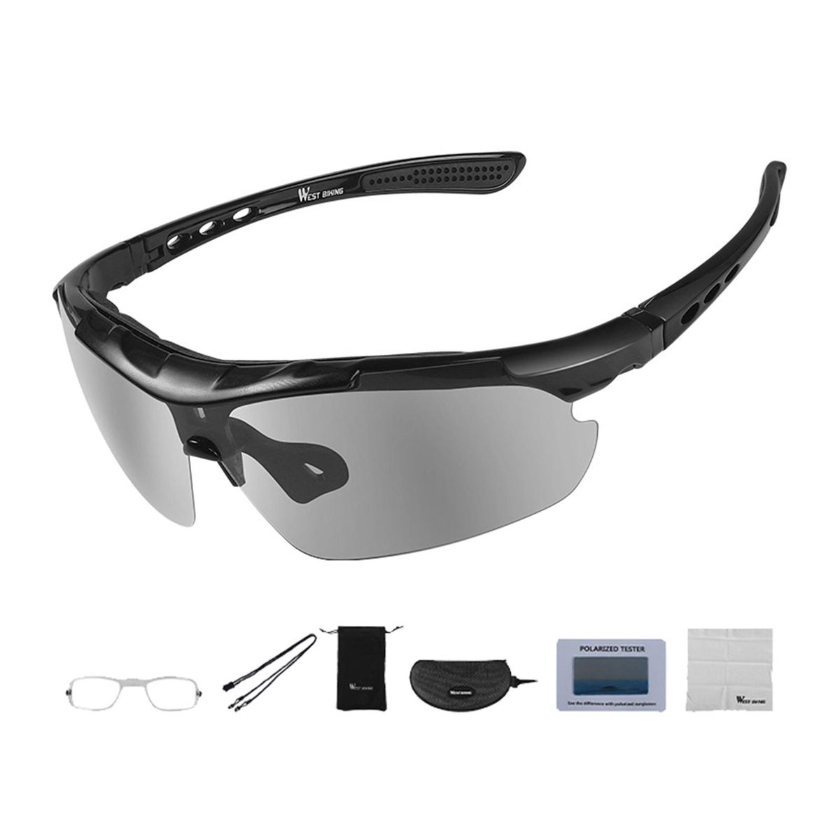 Photochromic Sports Sunglasses UV400 Protection Glasses