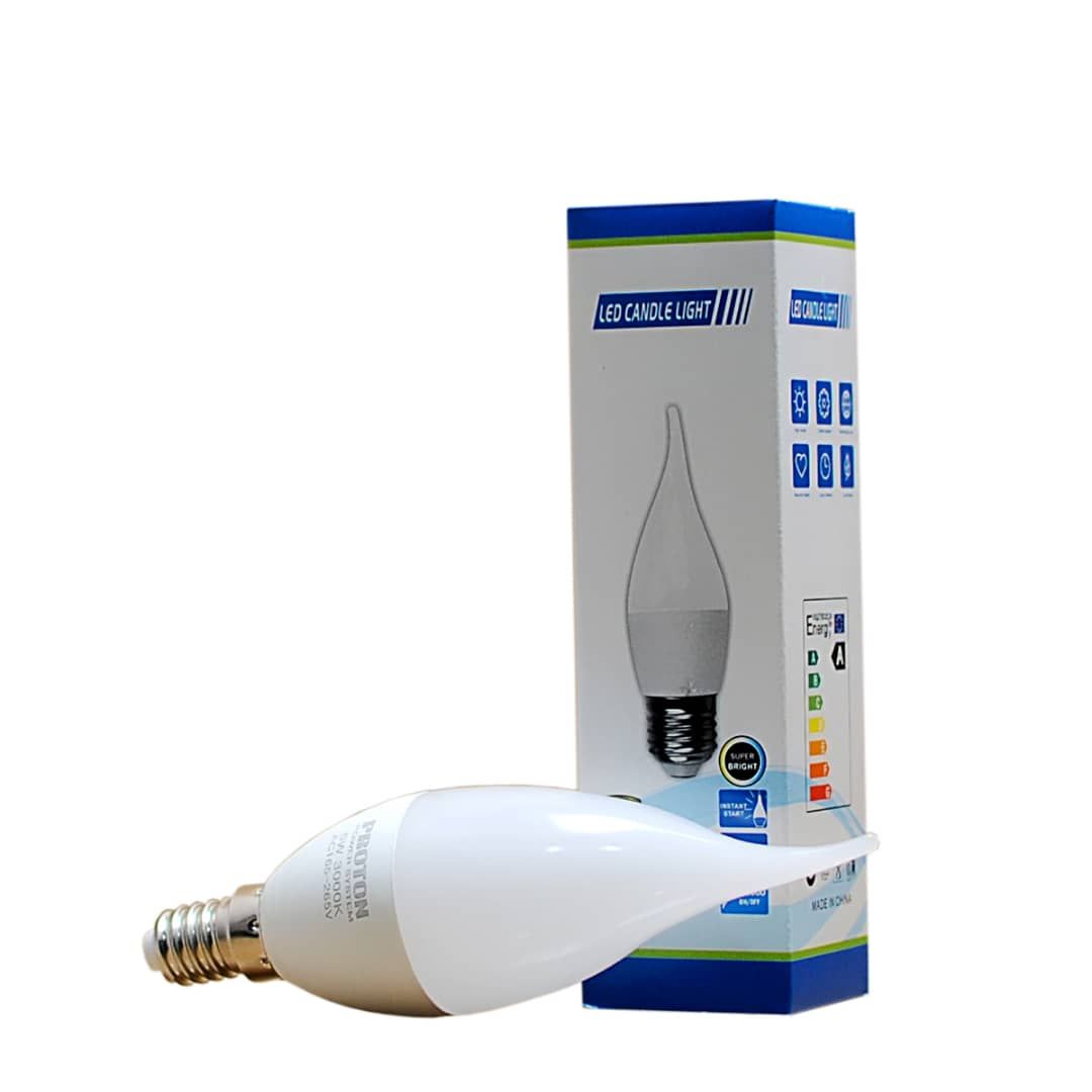 LED Candle Light Energy Saving Bulb E14 (5W) - 5pcs