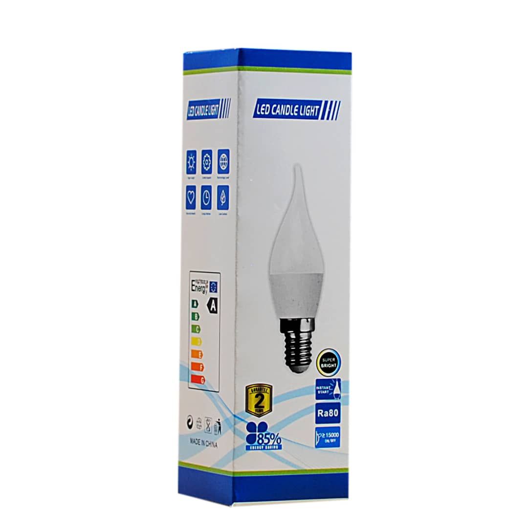 LED Candle Light Energy Saving Bulb E14 (5W) - 5pcs