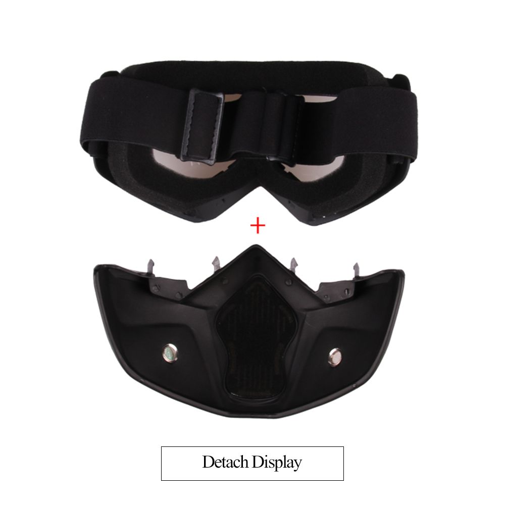 Modular Mask Detachable  Motorcycle Racing  Protective Face