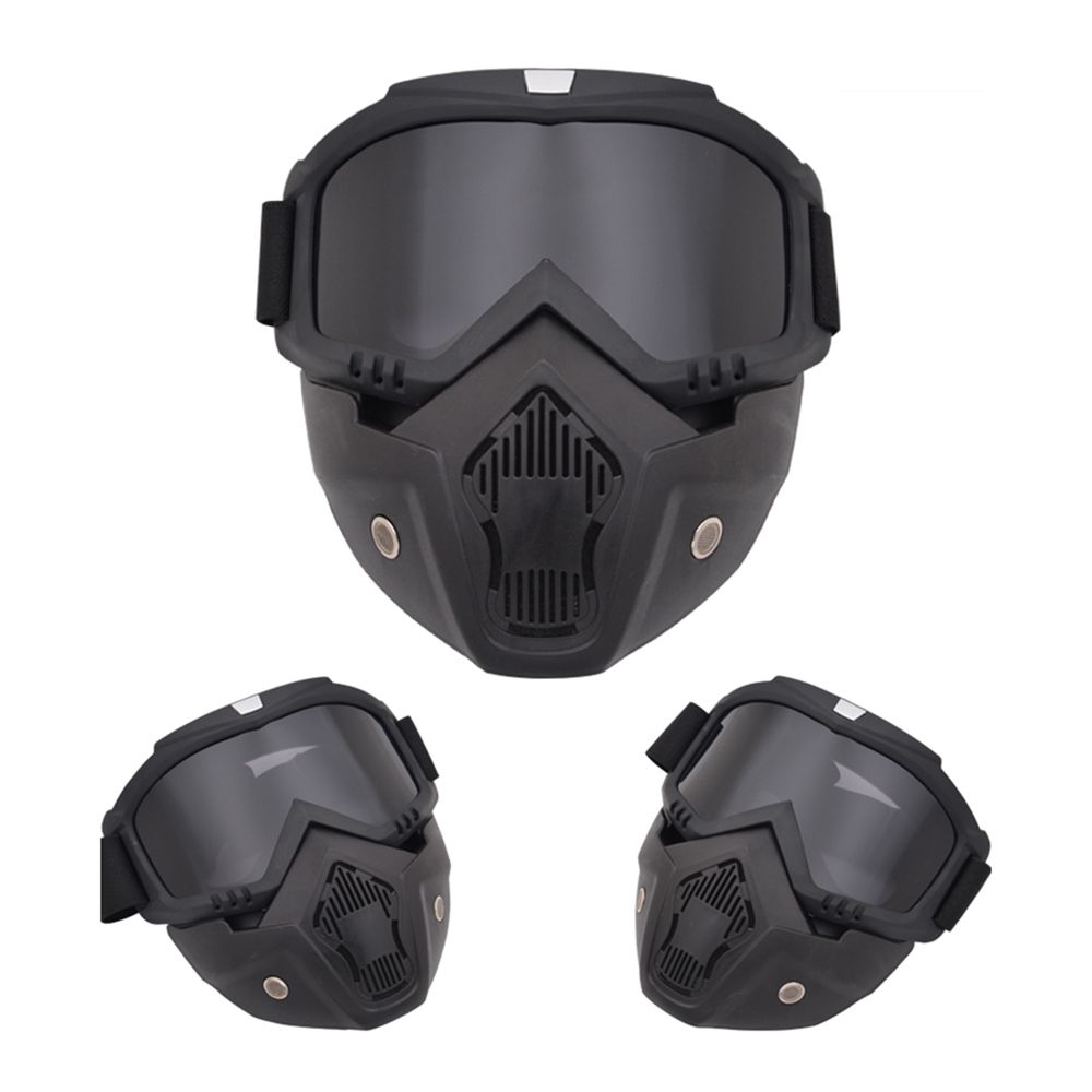Modular Mask Detachable  Motorcycle Racing  Protective Face