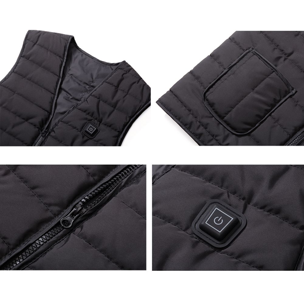 Washable Heated Vest Usb Cold-Proof Waistcoat Far Infrared