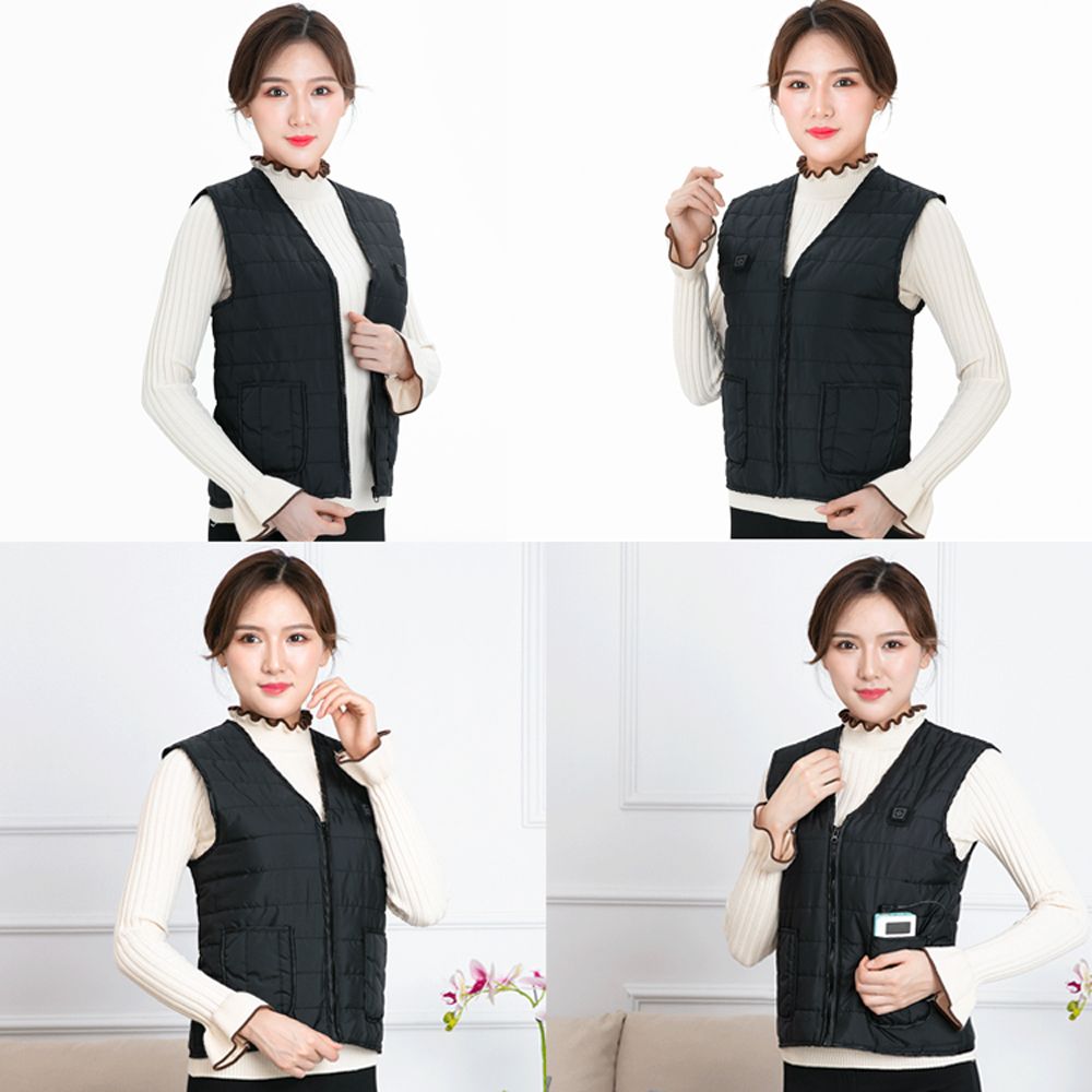 Washable Heated Vest Usb Cold-Proof Waistcoat Far Infrared