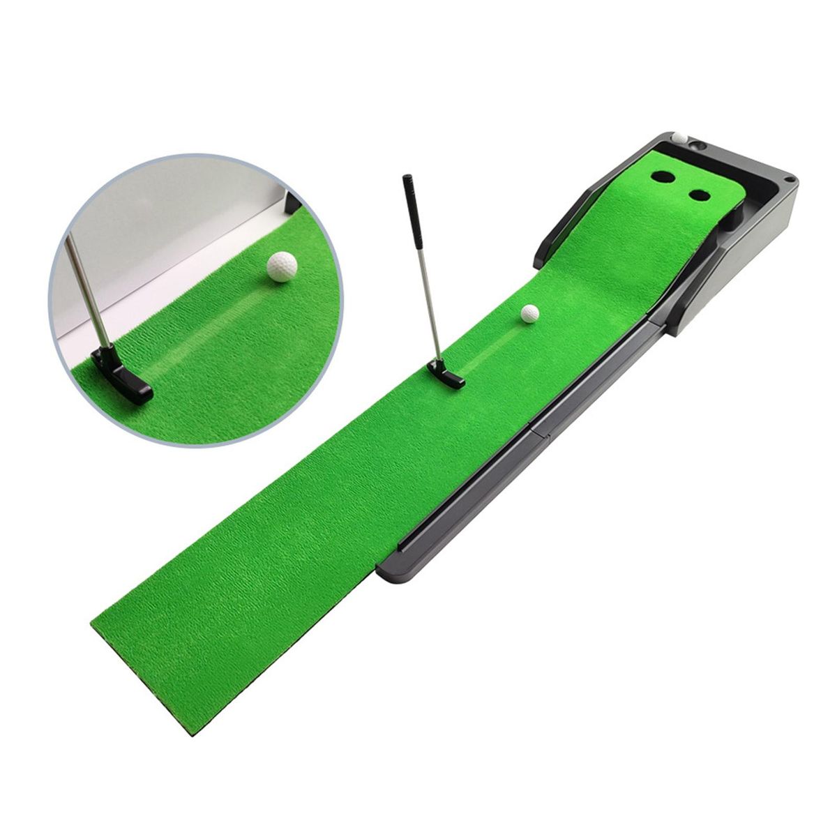 Golf Putting Mat With Ball Return Golf Putting Matt