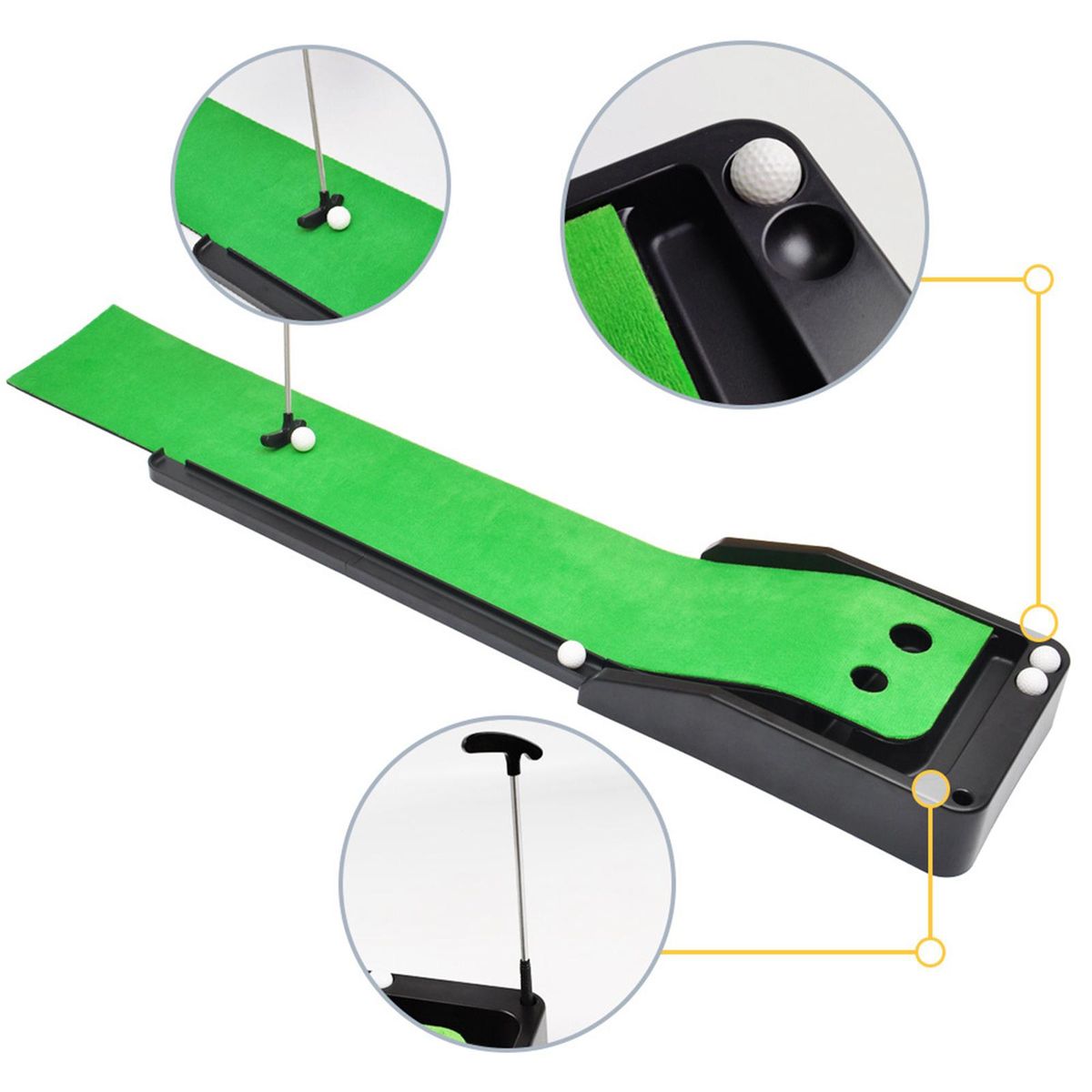 Golf Putting Mat With Ball Return Golf Putting Matt
