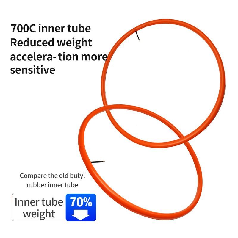 Ultralight Bike Inner Tube 700 18-32C Road MTB Bicycle TPU Tire 700c 45/65/85mm