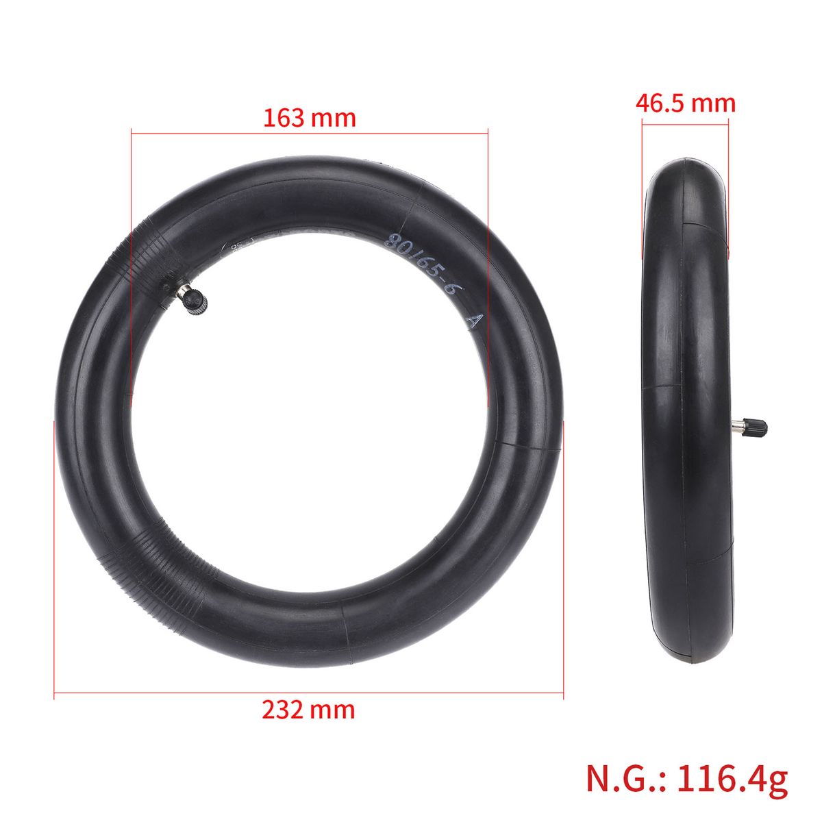 80/65-6 Inner Tube 255x80 Electric Scooter Inner Tire 10