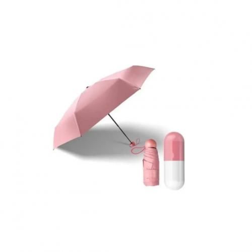 Folding Capsule Umbrella With Case