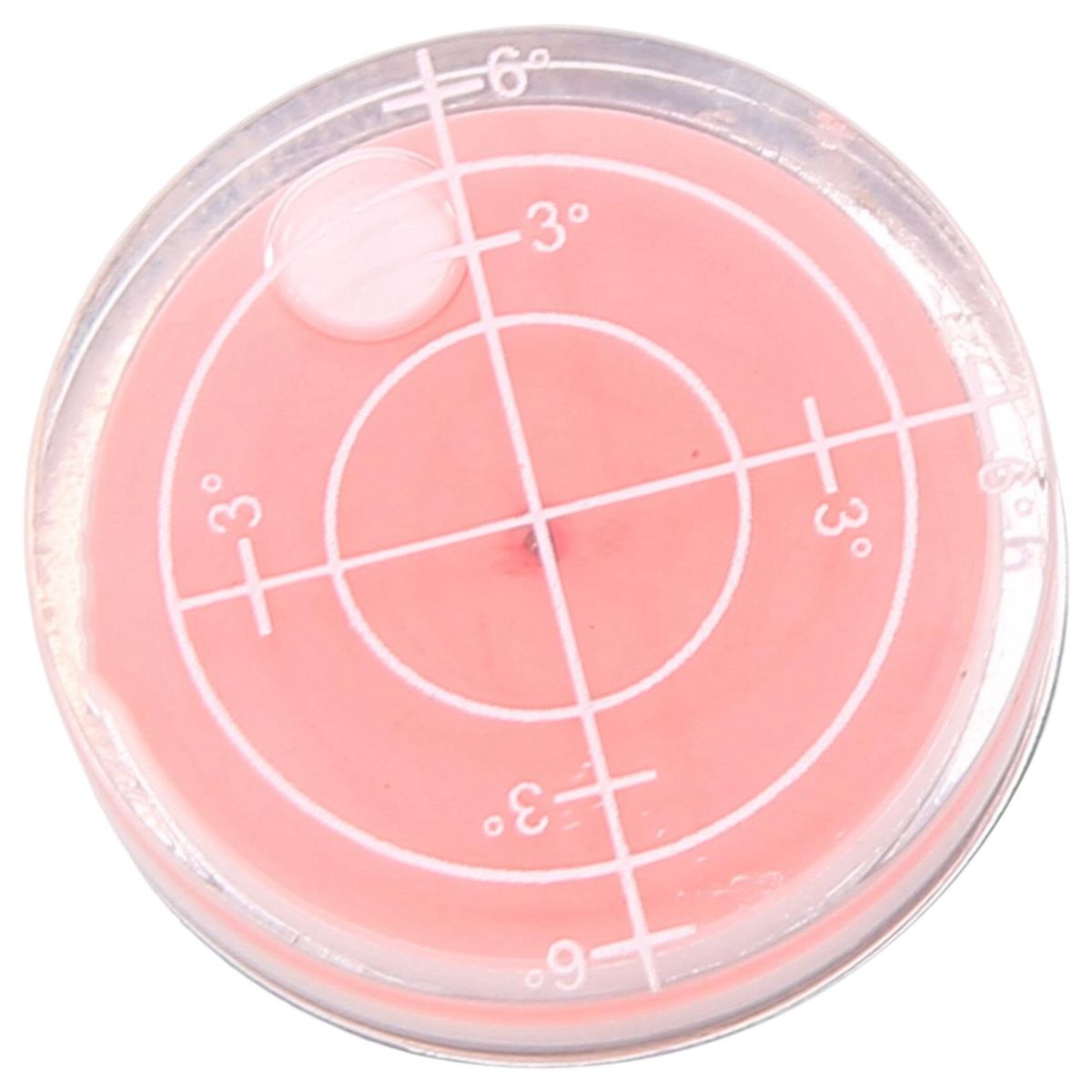 2Pcs Ball Markers Hat Clip Plastic Golf Putting Aid Round Bubble Level High Precision Reader