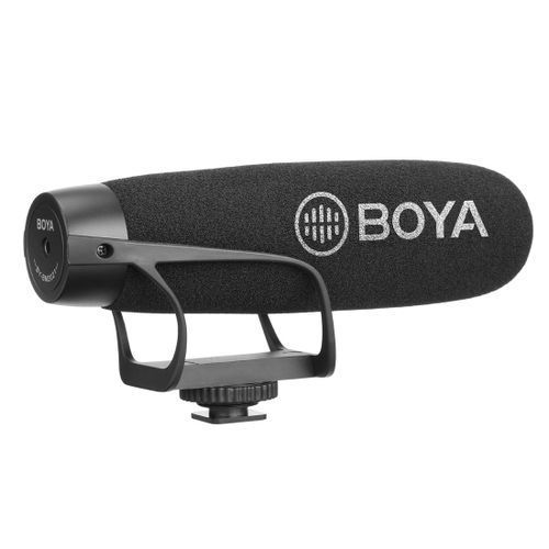 BY-BM2021 Shotgun Super-Cardioid Condenser Broadcast Microphone With Windshield