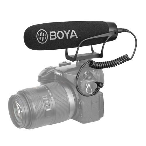 BY-BM2021 Shotgun Super-Cardioid Condenser Broadcast Microphone With Windshield