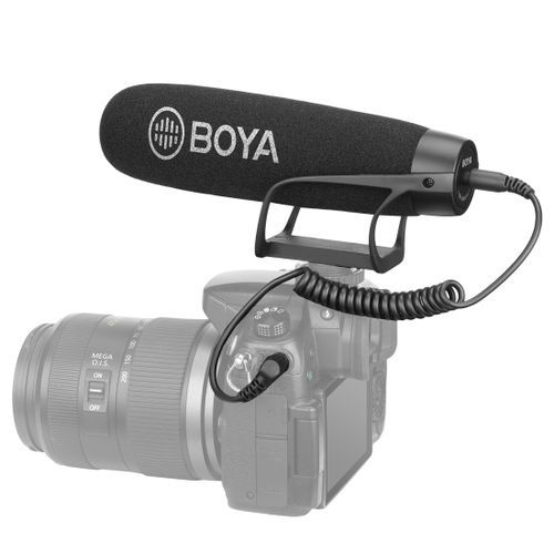 BY-BM2021 Shotgun Super-Cardioid Condenser Broadcast Microphone With Windshield