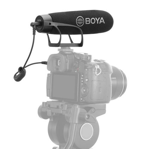 BY-BM2021 Shotgun Super-Cardioid Condenser Broadcast Microphone With Windshield