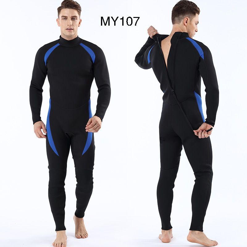 3MM Mne's Neoprene Full Body Wet Suit Diving Suit Against Cold Warm Men's Surf Clothes Diving Suit